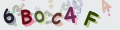 Vous must read and type the 6 chars within 0..9 and A..F
